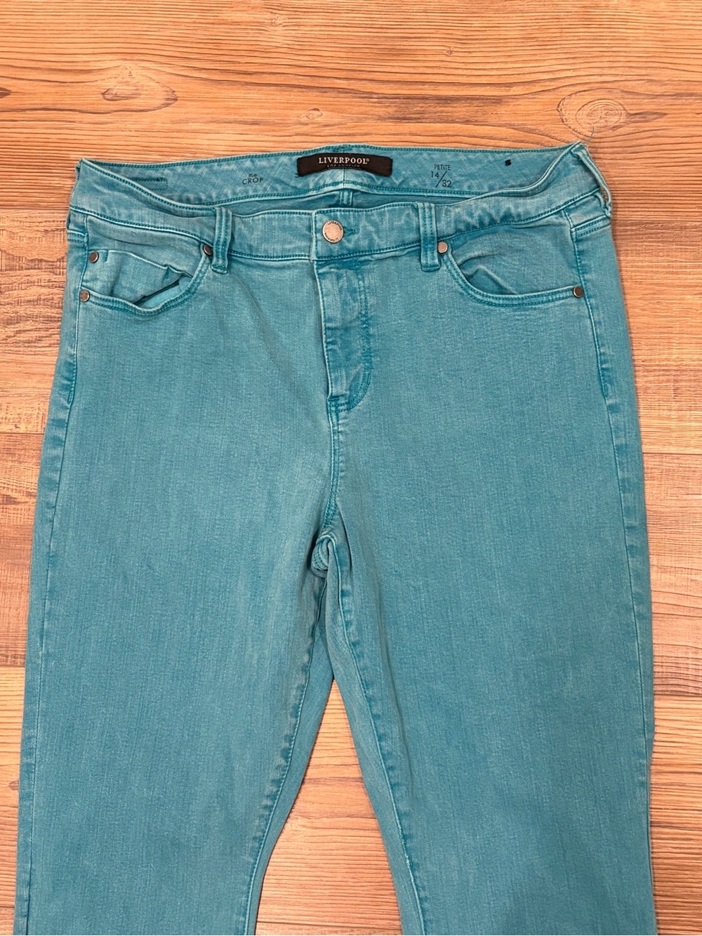 Liverpool Women's Teal Skinny Jeans
